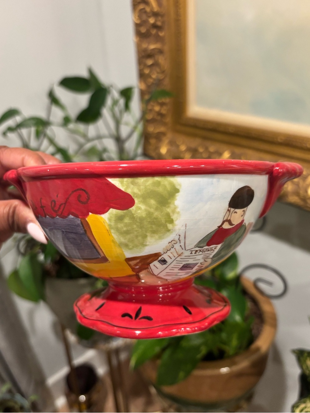 Certified International- Jennifer Brinkley Footed Bowl
